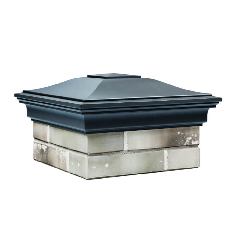 Колпак Zking Монблан Серый на столб 1.5х1.5 еврокирпича 0.7НФ (355х355мм) в Оренбурге фото