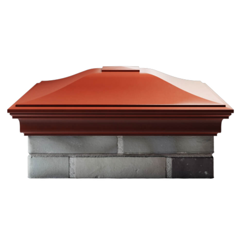 Колпак Zking Монблан Красный на столб 2х2 кирпича (515х515мм) в Оренбурге фото