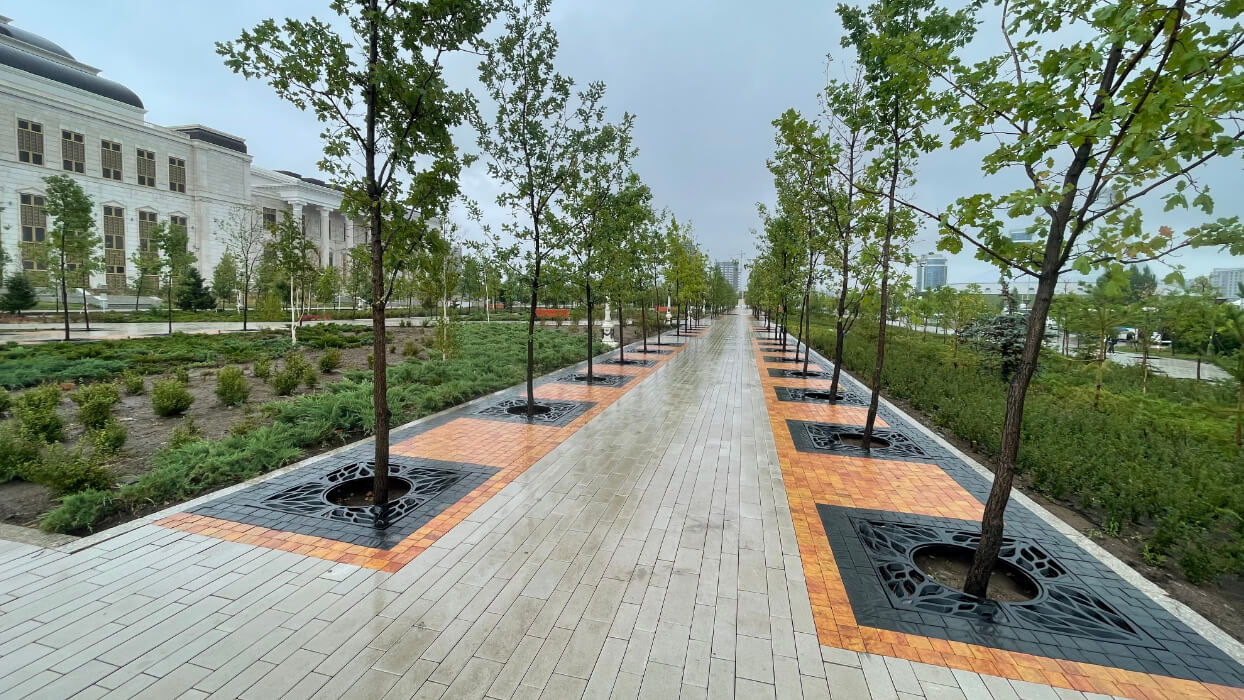 Приствольная решетка для дерева ZKING CRUST 1.2х1.2м Черная в Оренбурге фото