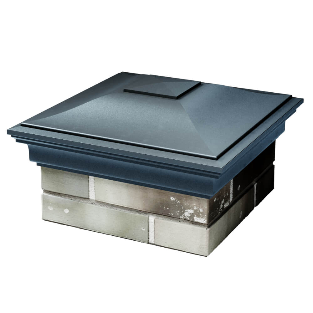 Колпак Zking Монблан Серый на столб 1.5х1.5 кирпича (385х385мм) в Оренбурге фото