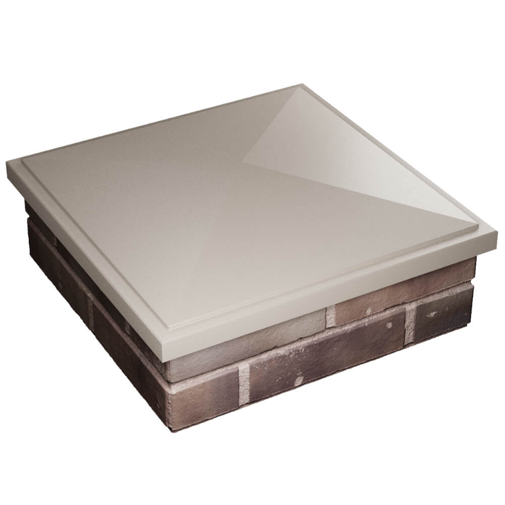 Колпак Zking БонаМоно Бежевый на столб 2х2 кирпича (515х515, 530х530мм) в Оренбурге фото