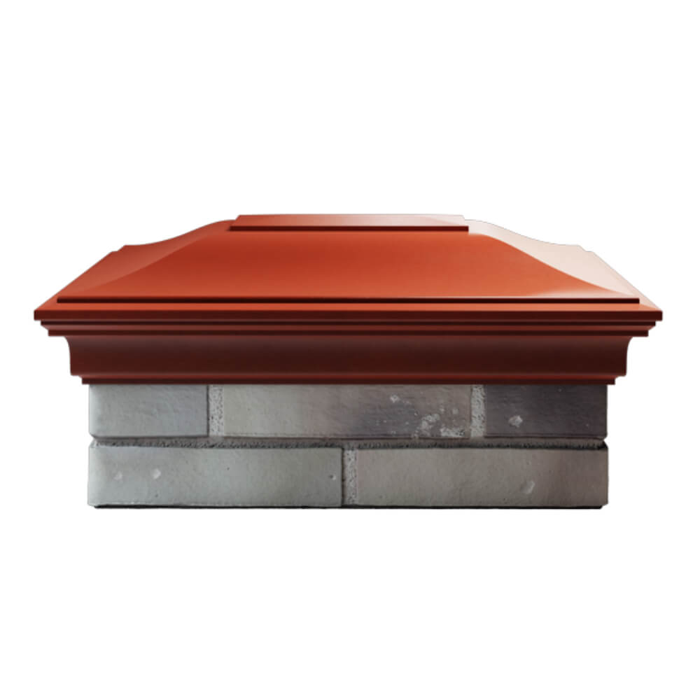 Колпак Zking Монблан Красный на столб 2х1.5 кирпича (515х385мм) в Оренбурге фото