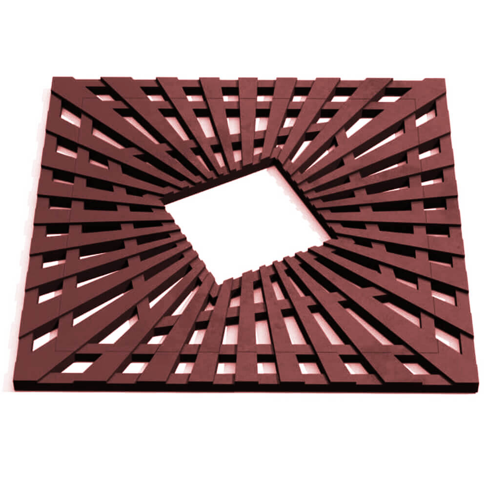 Приствольная решетка для дерева ZKING ATMOSPHERE 1.2х1.2м Коричневая Оренбург фото