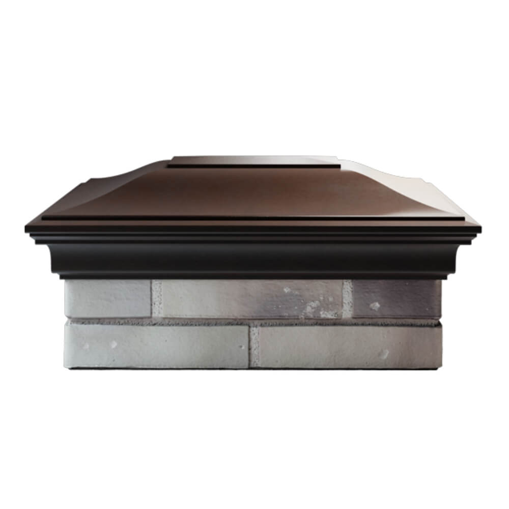 Колпак Zking Монблан Коричневый на столб 2х1.5 кирпича (515х385мм) в Оренбурге фото
