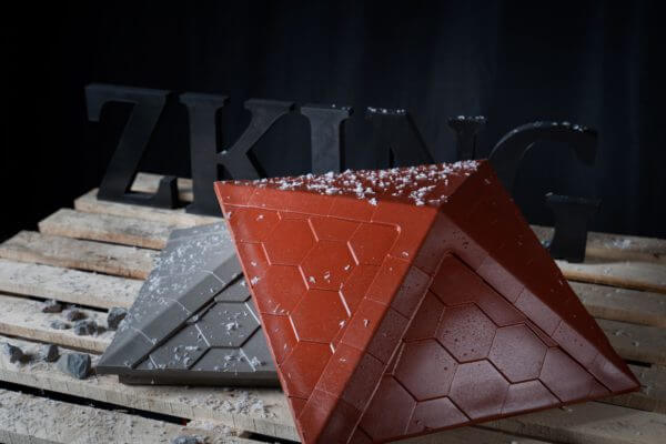 Колпак Zking Эверест Красный на столб 1.5х1.5 кирпича (390х390мм) в Оренбурге фото