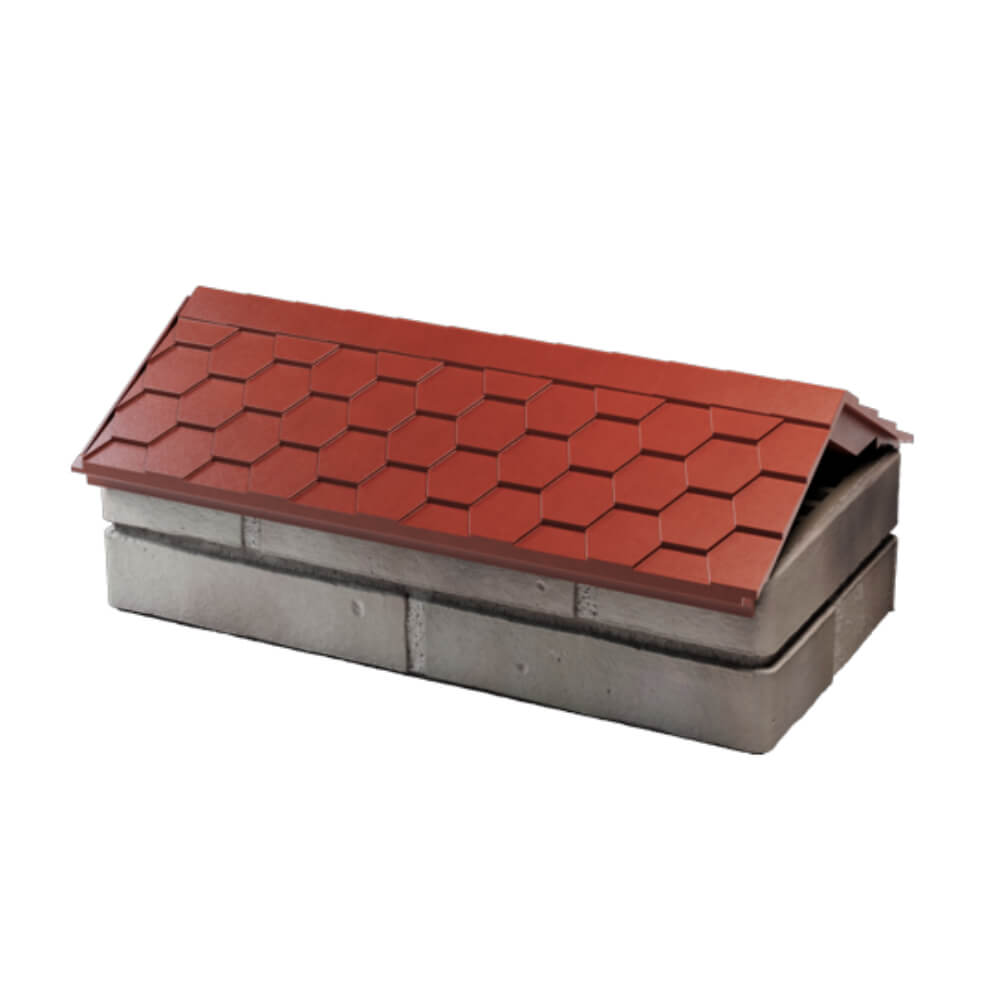 Парапет Zking Эверест Красный с посадкой на 1 кирпич (200/225/255мм) в Оренбурге фото