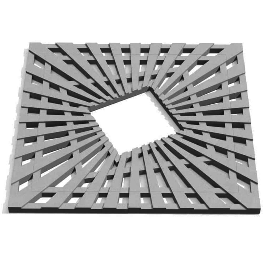 Приствольная решетка для дерева ZKING ATMOSPHERE 1.2х1.2м Серая Оренбург фото