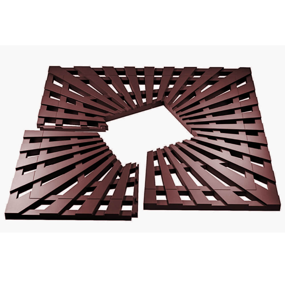 Приствольная решетка для дерева ZKING ATMOSPHERE 1.2х1.2м Коричневая в Оренбурге фото