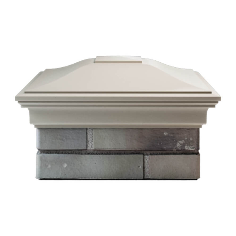 Колпак Zking Монблан Бежевый на столб 1.5х1.5 еврокирпича 0.7НФ (355х355мм) Оренбург фото