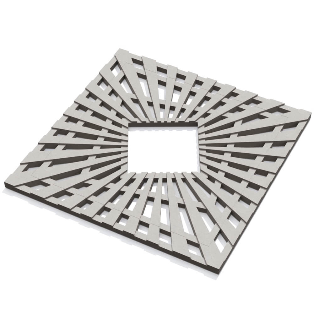 Приствольная решетка для дерева ZKING ATMOSPHERE 1.2х1.2м Бежевая в Оренбурге фото