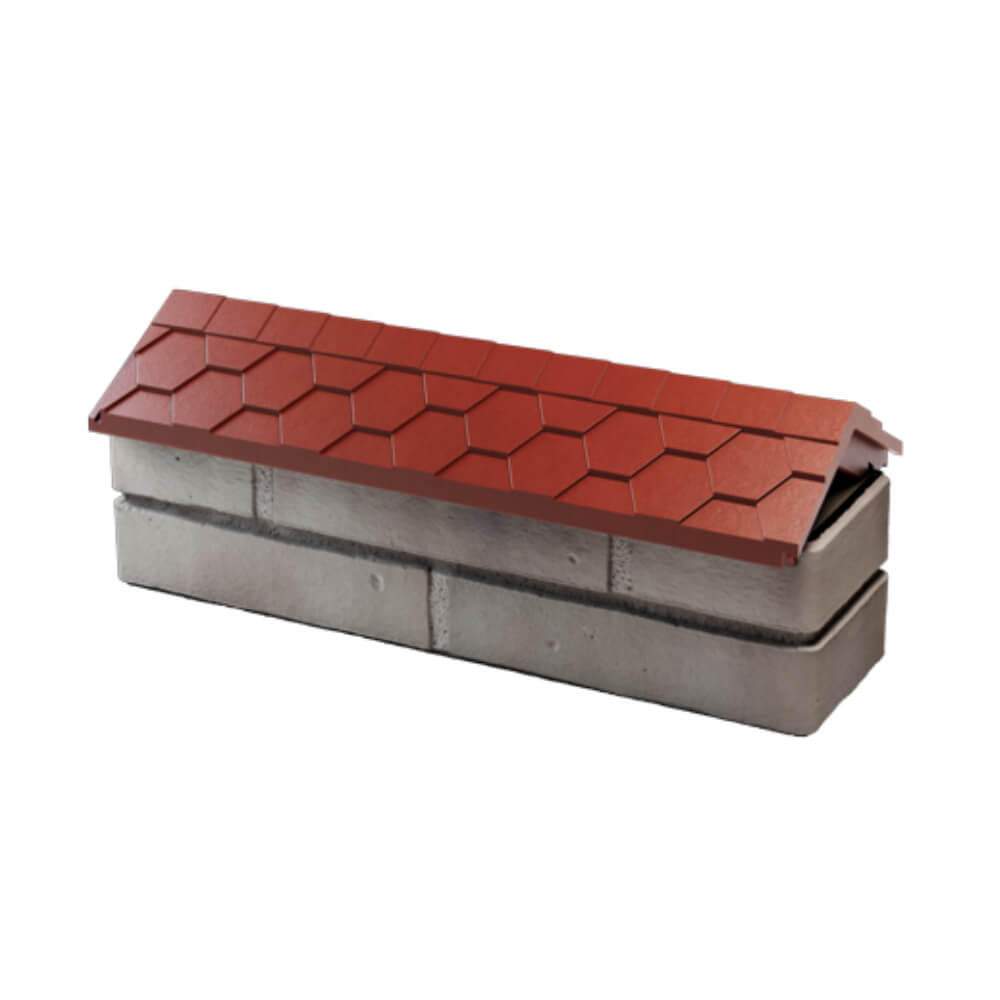 Парапет Zking Эверест Красный с посадкой на 0.5 кирпича (130мм) в Оренбурге фото