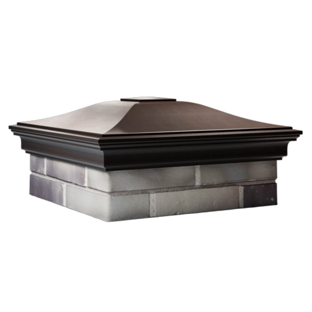 Колпак Zking Монблан Коричневый на столб 2х2 кирпича (515х515мм) в Оренбурге фото