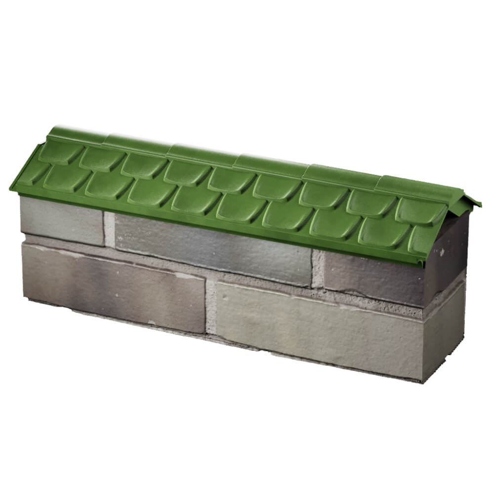 Парапет Zking Эльбрус Зеленый с посадкой на 0.5 кирпича (130мм) в Оренбурге фото