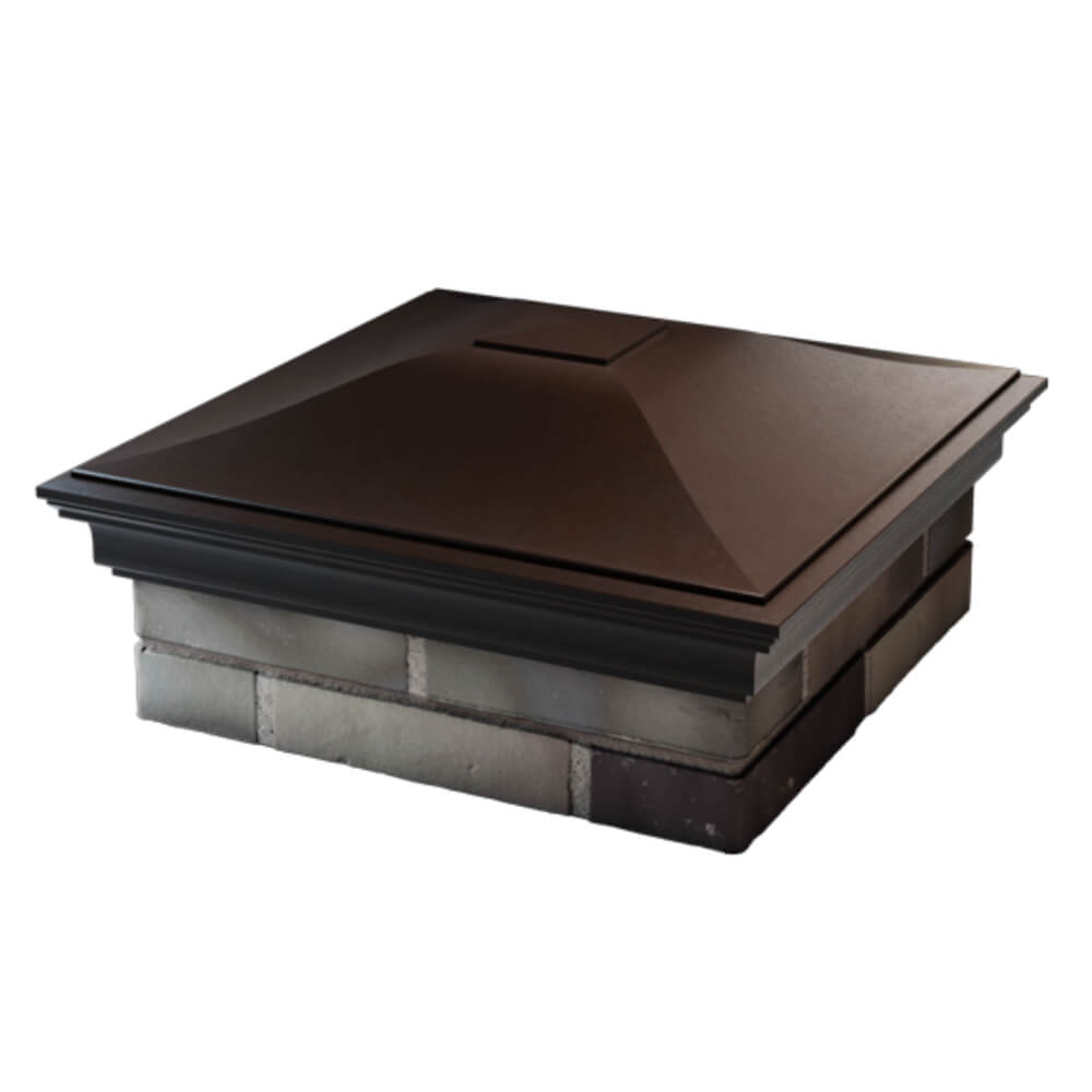Колпак Zking Монблан Коричневый на столб 2х2 кирпича (515х515мм) в Оренбурге фото