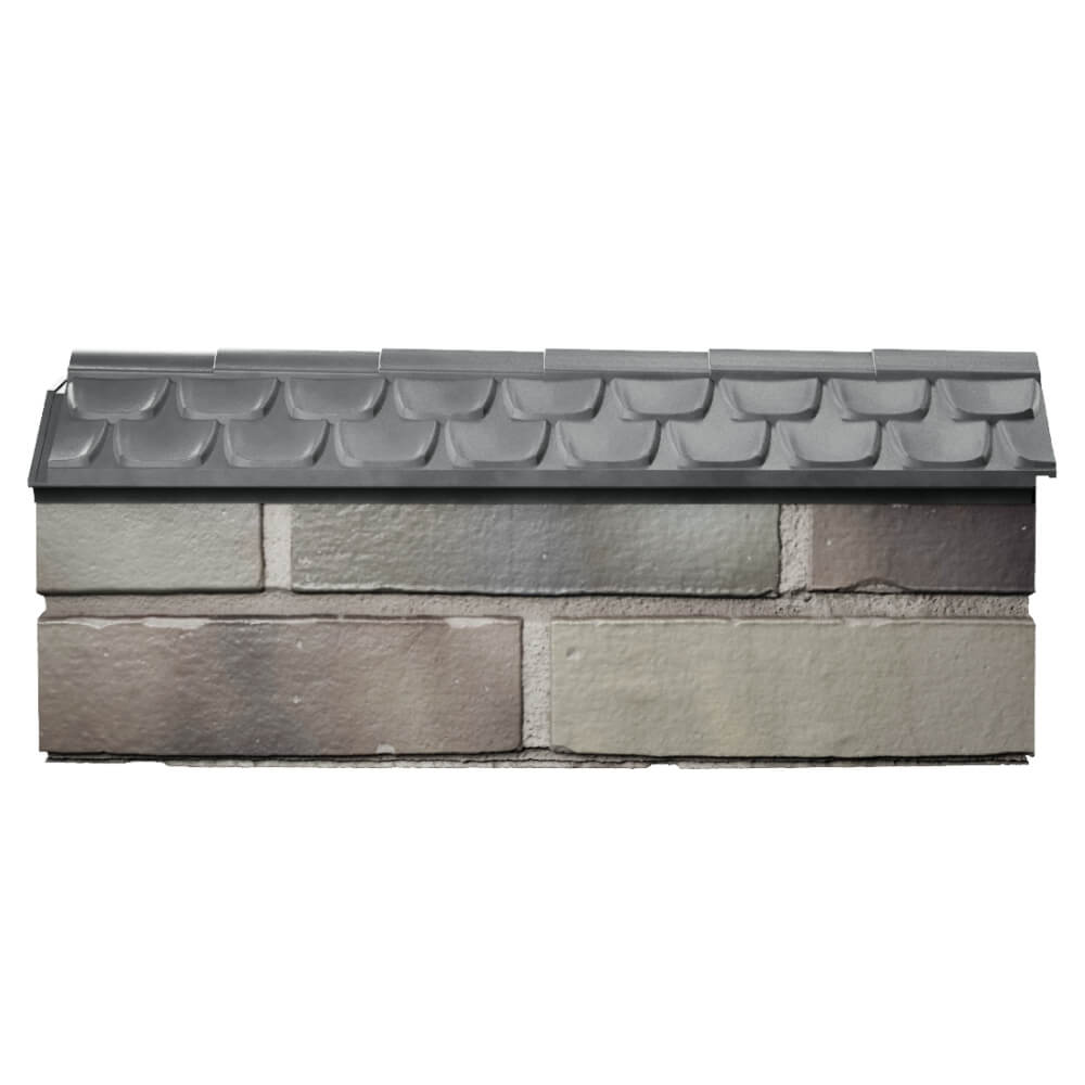 Парапет Zking Эльбрус Серый с посадкой на 0.5 кирпича (130мм) в Оренбурге фото