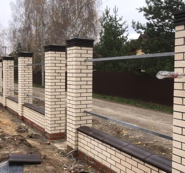 Колпак Zking Бона ХайТек Коричневый на столб 1.5х1.5 кирпича (385х385мм) в Оренбурге фото