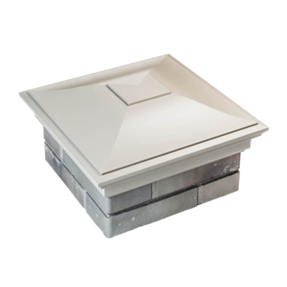 Колпак Zking Монблан Бежевый на столб 1.5х1.5 еврокирпича 0.7НФ (355х355мм) в Оренбурге фото