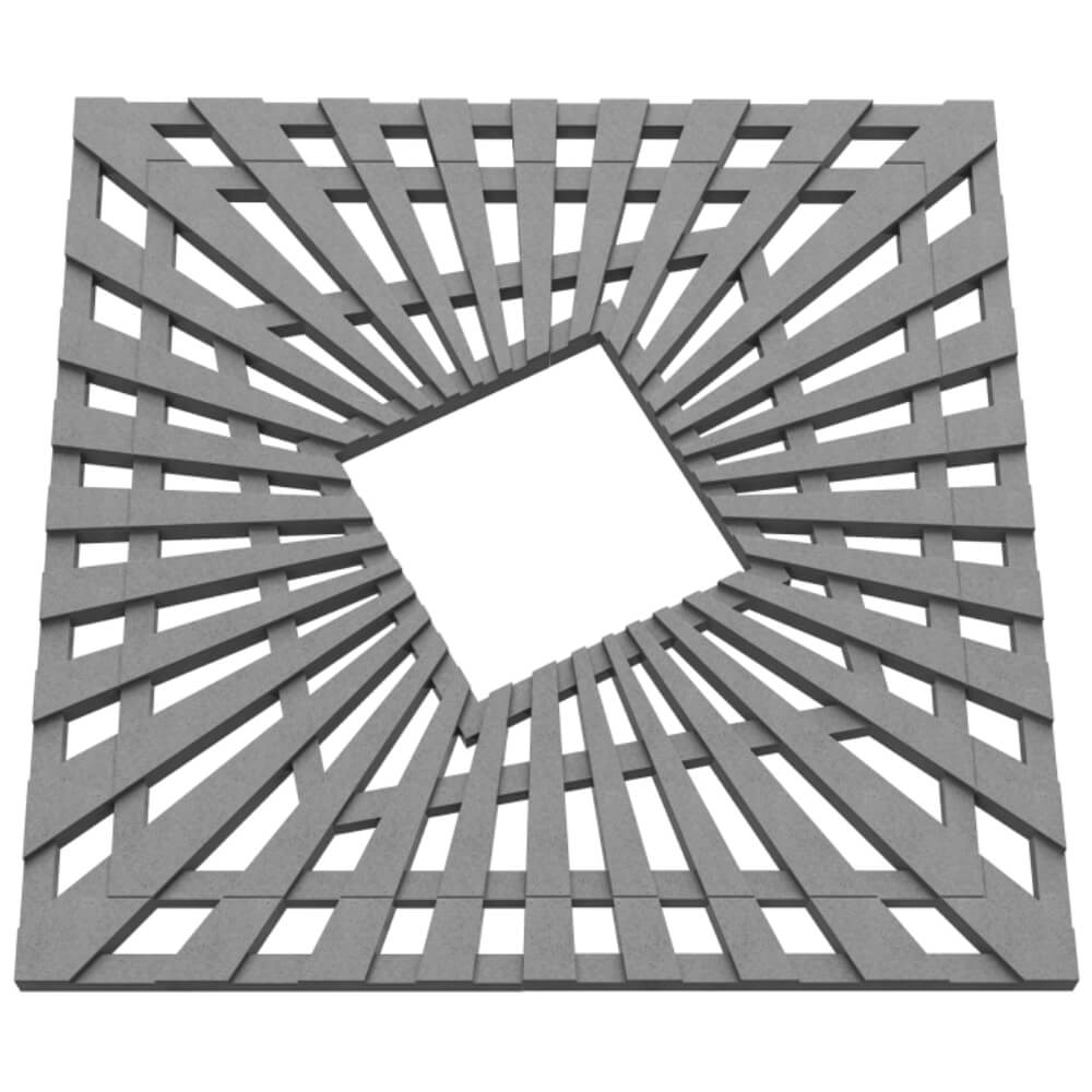 Приствольная решетка для дерева ZKING ATMOSPHERE 1.2х1.2м Серая в Оренбурге фото