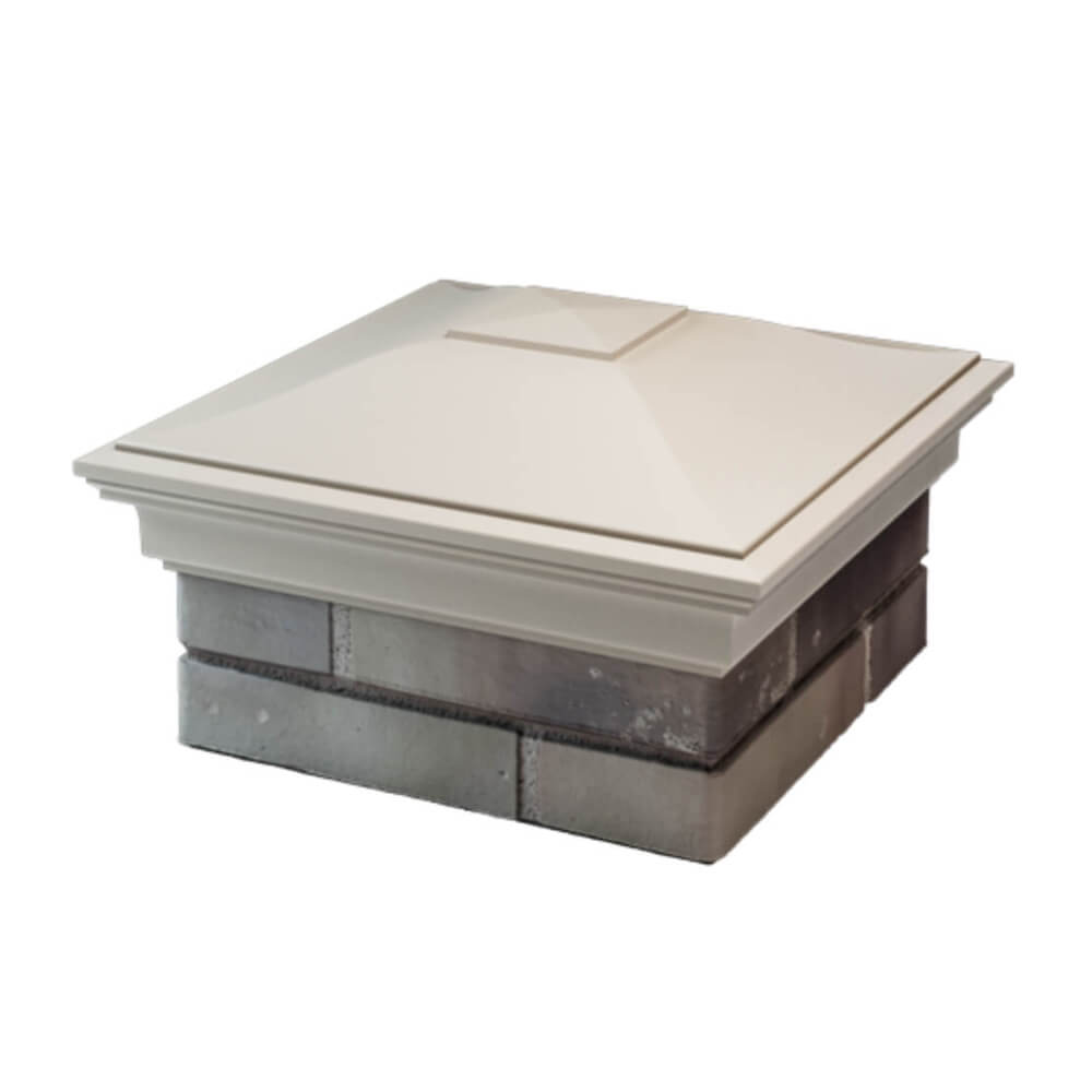 Колпак Zking Монблан Бежевый на столб 1.5х1.5 еврокирпича 0.7НФ (355х355мм) в Оренбурге фото