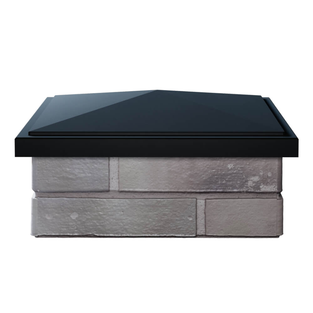 Колпак Zking БонаМоно Черный на столб 1.5х1.5 кирпича (385х385, 400х400мм) Оренбург фото