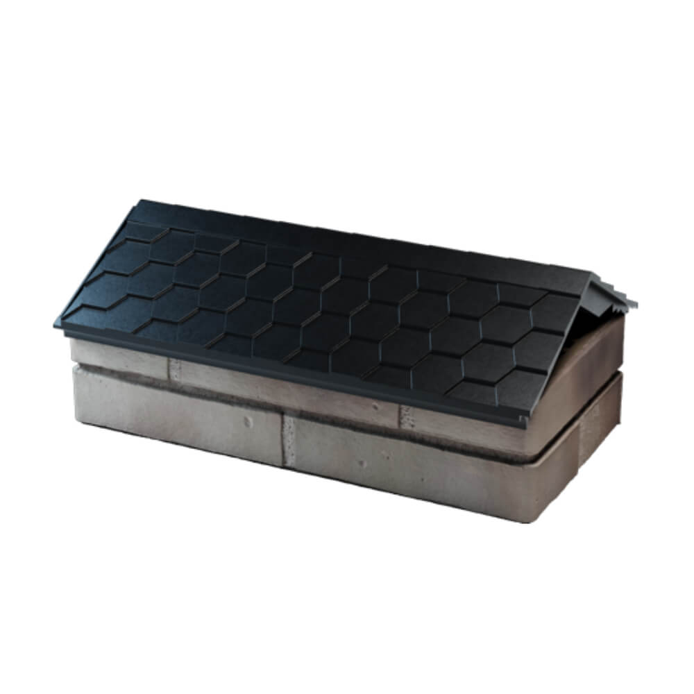 Парапет Zking Эверест Черный с посадкой на 1 кирпич (200/225/255мм) в Оренбурге фото