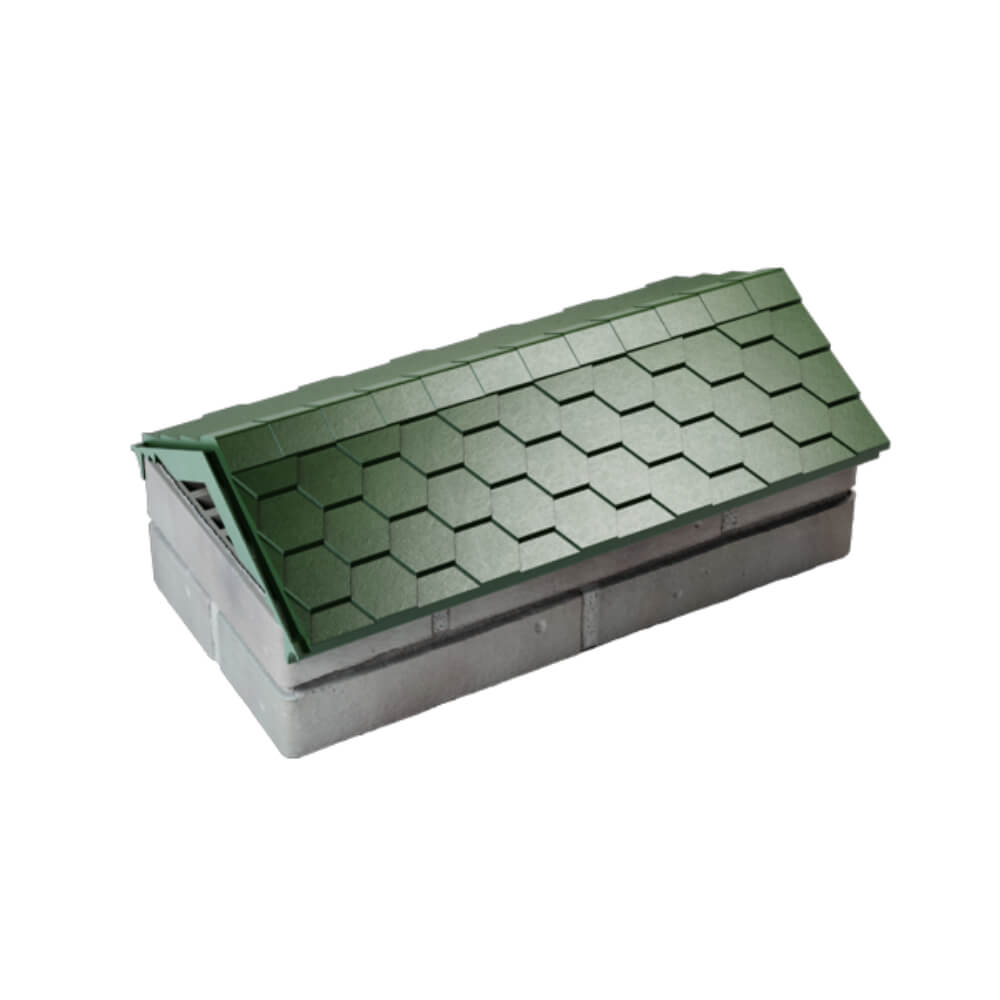 Парапет Zking Эверест Зеленый с посадкой на 1 кирпич (200/225/255мм) в Оренбурге фото