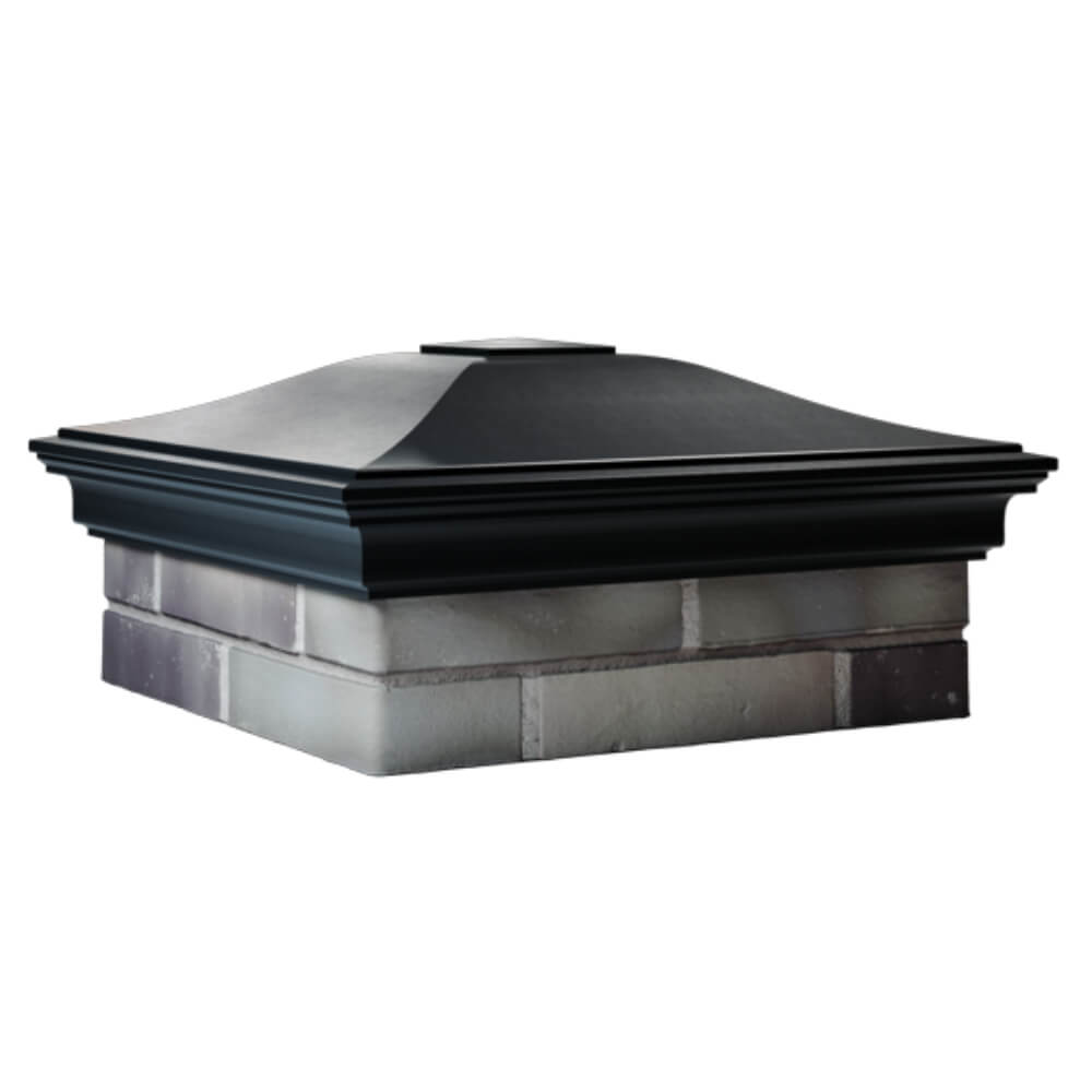 Колпак Zking Монблан Черный на столб 2х2 кирпича (515х515мм) в Оренбурге фото