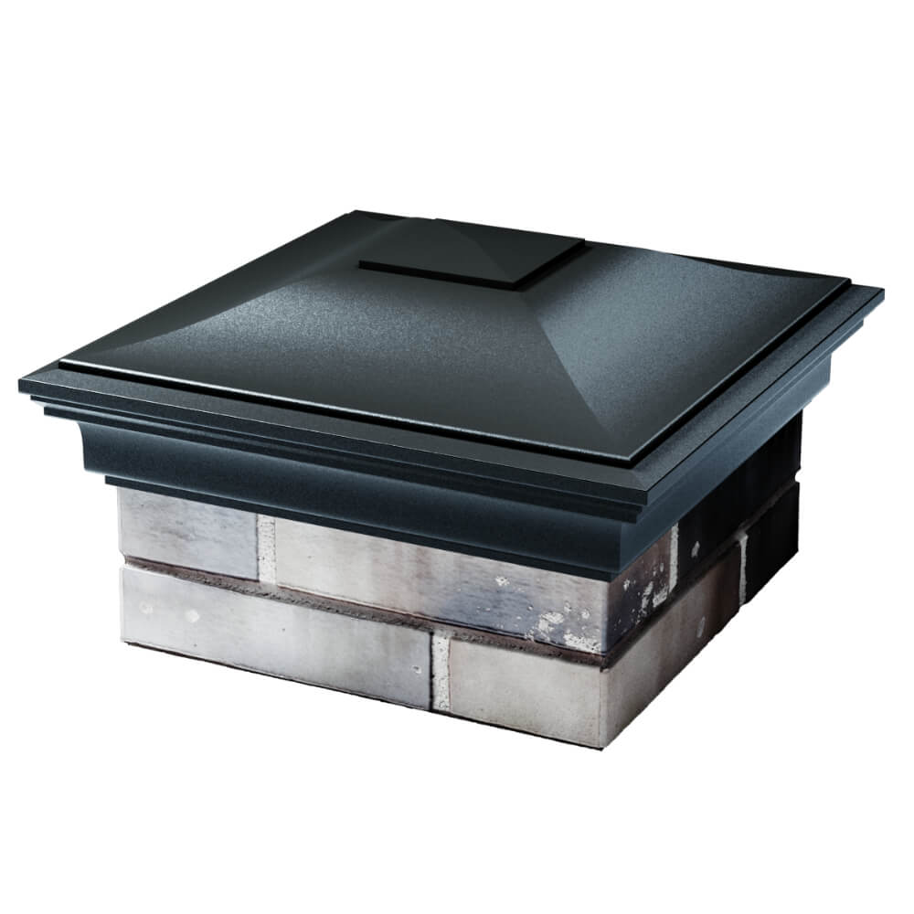 Колпак Zking Монблан Черный на столб 1.5х1.5 кирпича (385х385мм) в Оренбурге фото