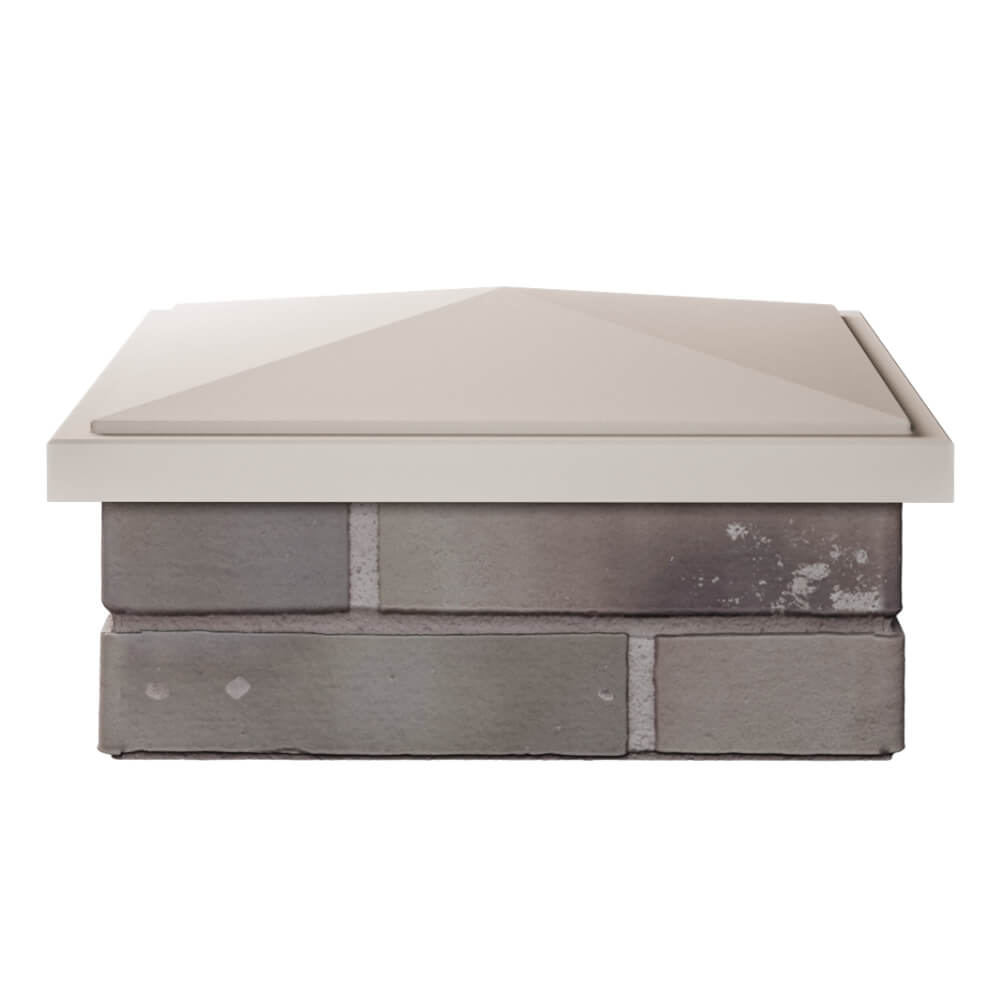 Колпак Zking БонаМоно Бежевый на столб 1.5х1.5 кирпича (385х385, 400х400мм) Оренбург фото