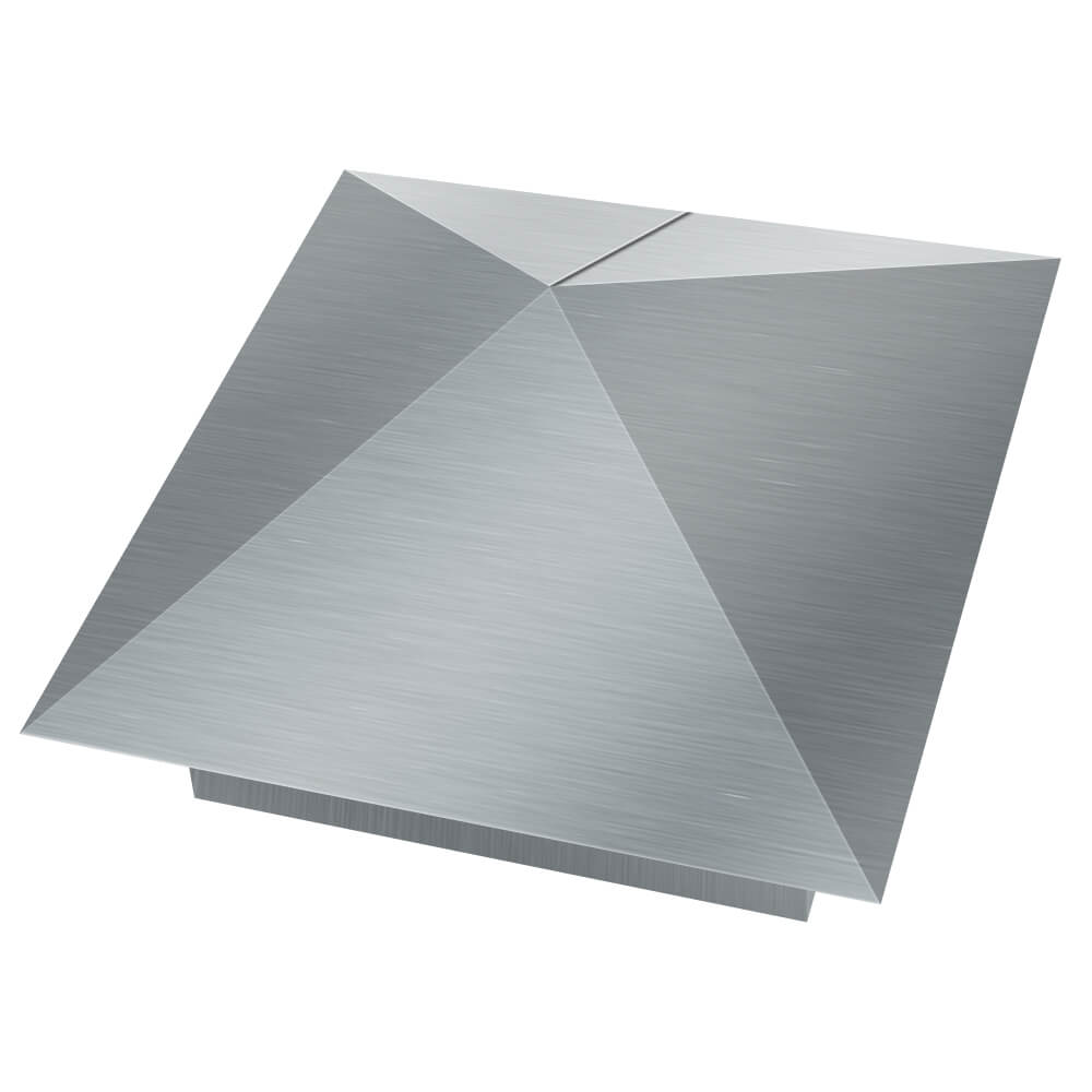 Колпак металлический 380х380мм оцинкованный заборный Оренбург фото