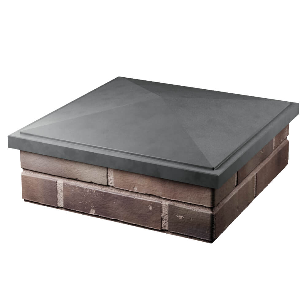 Колпак Zking БонаМоно Серый на столб 2х2 кирпича (515х515, 530х530мм) в Оренбурге фото