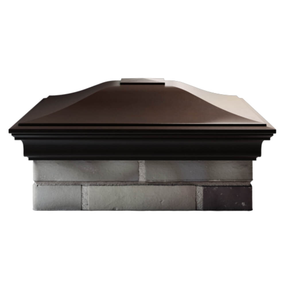 Колпак Zking Монблан Коричневый на столб 2х2 кирпича (515х515мм) в Оренбурге фото