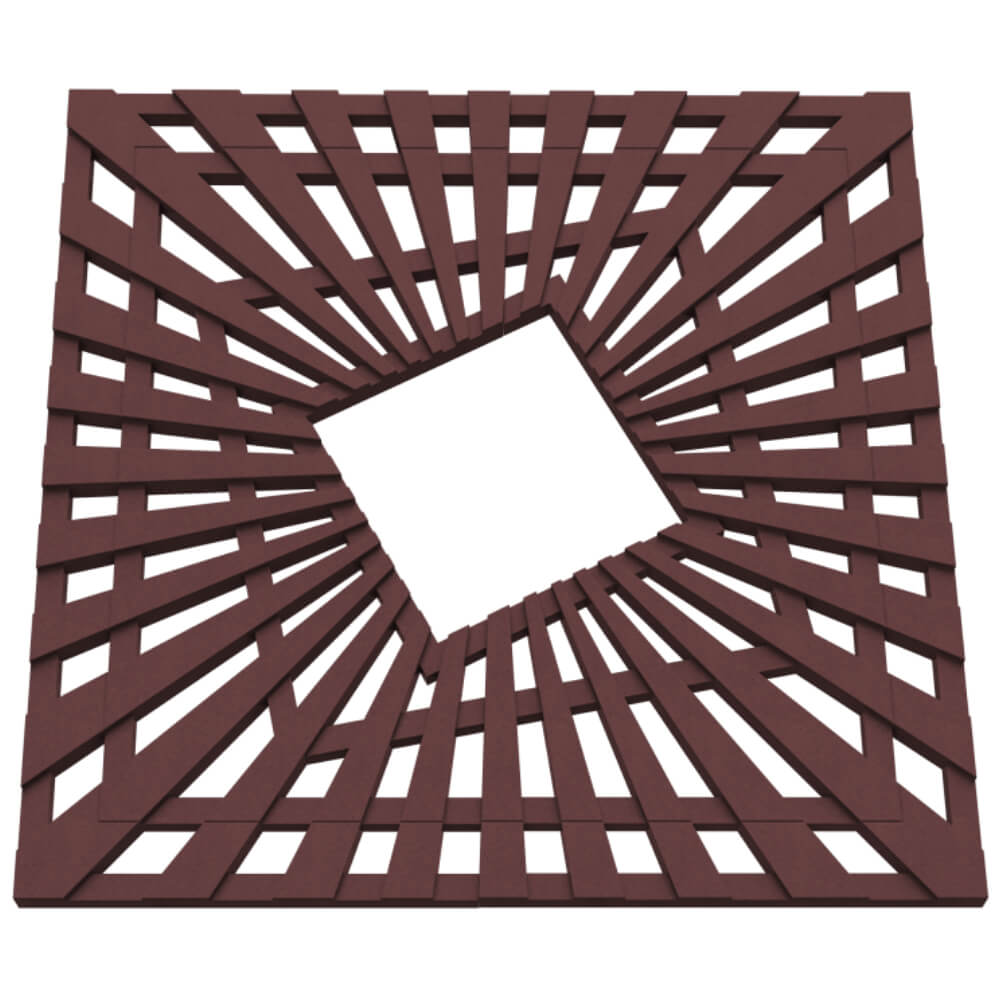 Приствольная решетка для дерева ZKING ATMOSPHERE 1.2х1.2м Коричневая в Оренбурге фото