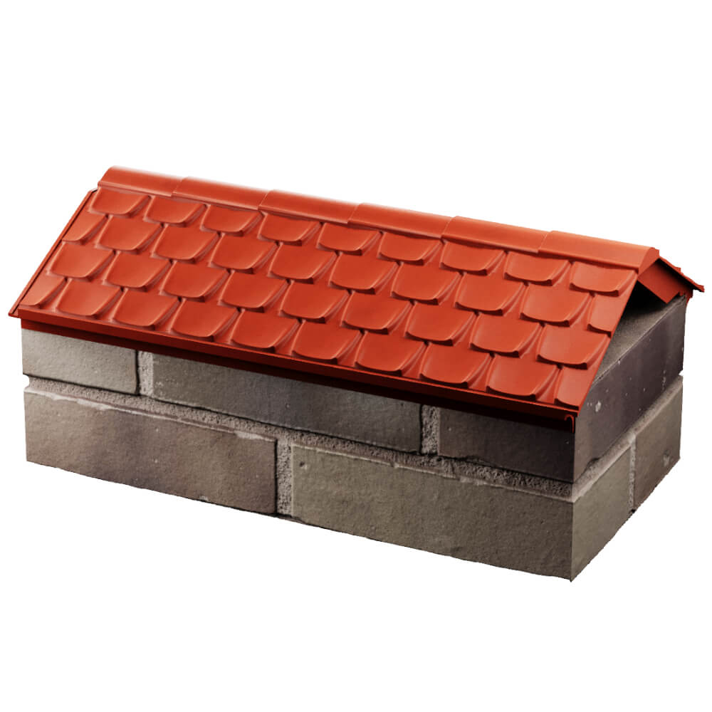 Парапет Zking Эльбрус Красный с посадкой на 1 кирпич (255мм) в Оренбурге фото