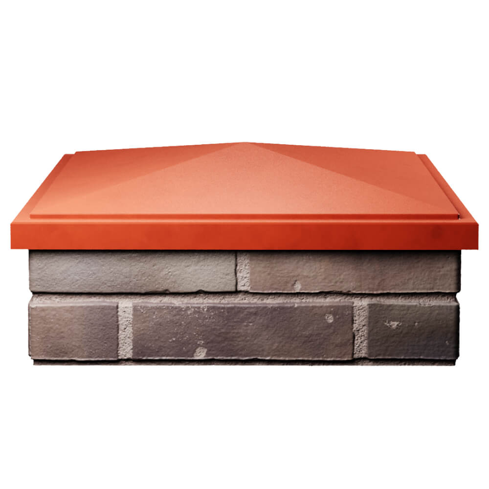 Колпак Zking БонаМоно Красный на столб 2х2 кирпича (515х515, 530х530мм) Оренбург фото