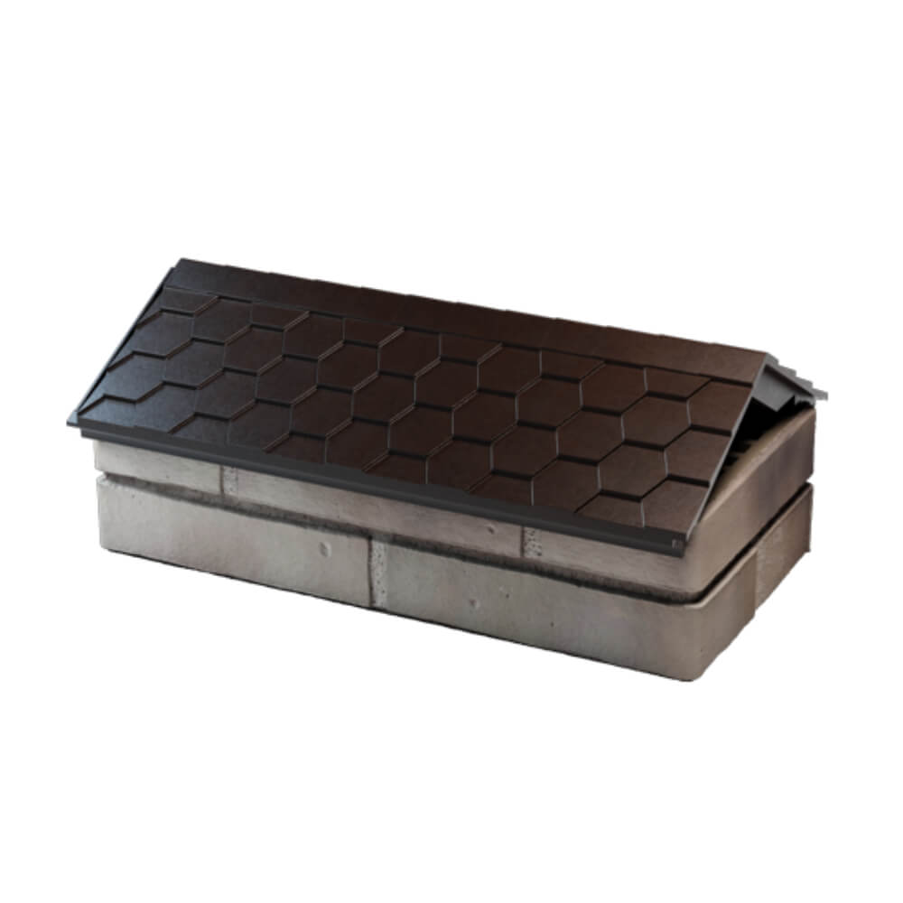 Парапет Zking Эверест Коричневый с посадкой на 1 кирпич (200/225/255мм) в Оренбурге фото