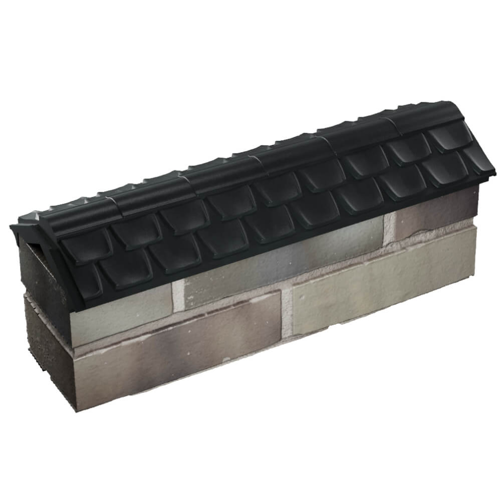 Парапет Zking Эльбрус Черный с посадкой на 0.5 кирпича (130мм) в Оренбурге фото