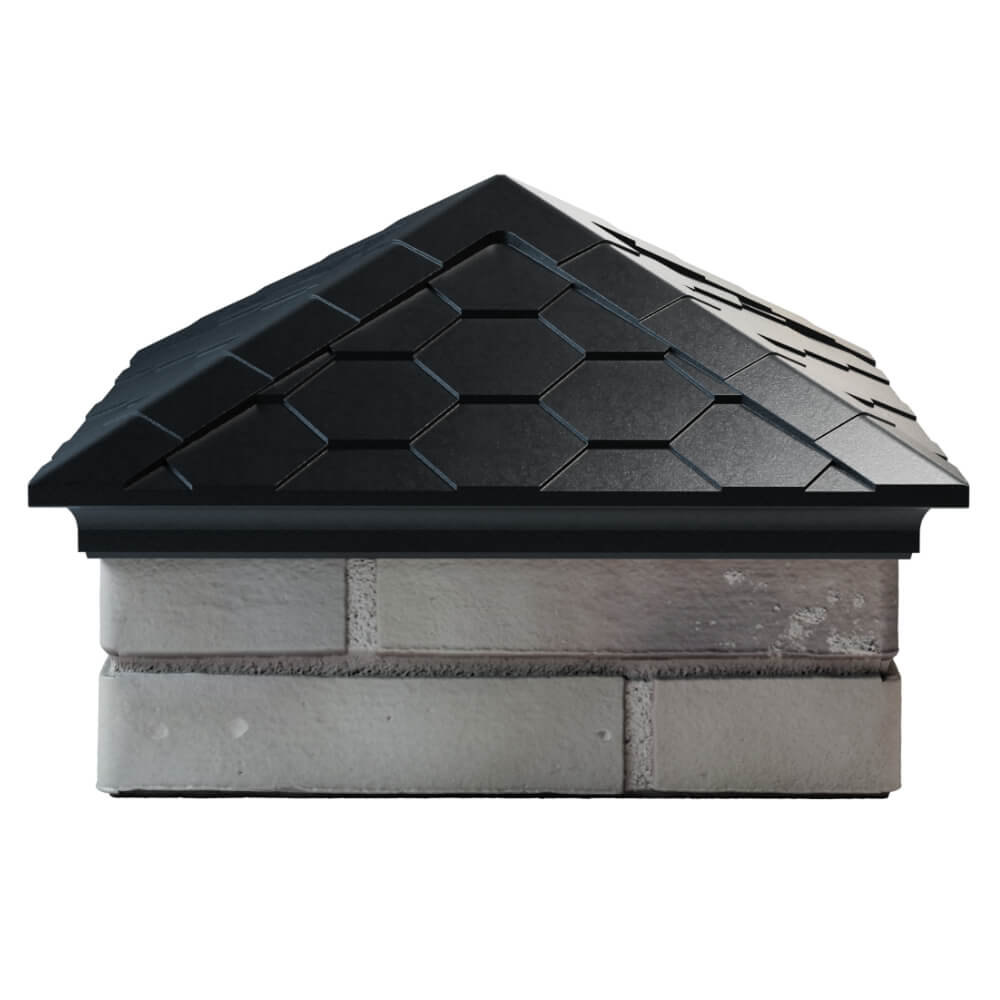 Колпак Zking Эверест Черный на столб 1.5х1.5 кирпича (390х390мм) Оренбург фото