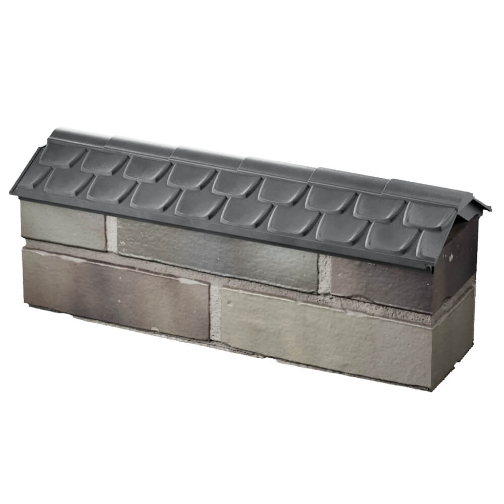 Парапет Zking Эльбрус Серый с посадкой на 0.5 кирпича (130мм) в Оренбурге фото