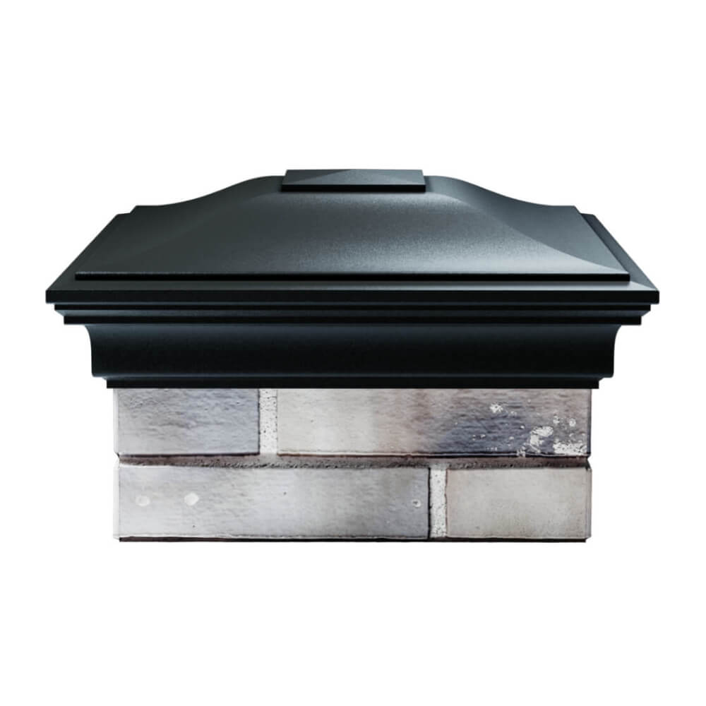 Колпак Zking Монблан Черный на столб 1.5х1.5 еврокирпича 0.7НФ (355х355мм) Оренбург фото