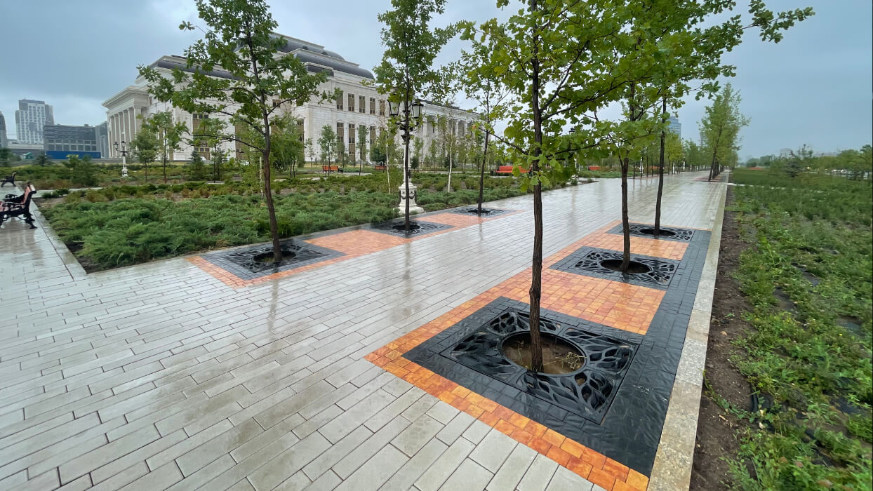 Приствольная решетка для дерева ZKING CRUST 1.2х1.2м Черная в Оренбурге фото