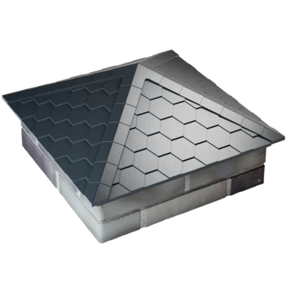 Колпак Zking Эверест Серый на столб 2х2 кирпича (535х535мм) Оренбург фото