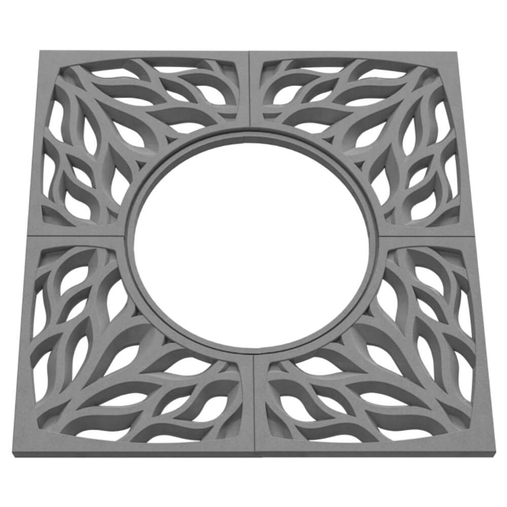 Приствольная решетка для дерева ZKING CRUST 1.2х1.2м Серая в Оренбурге фото