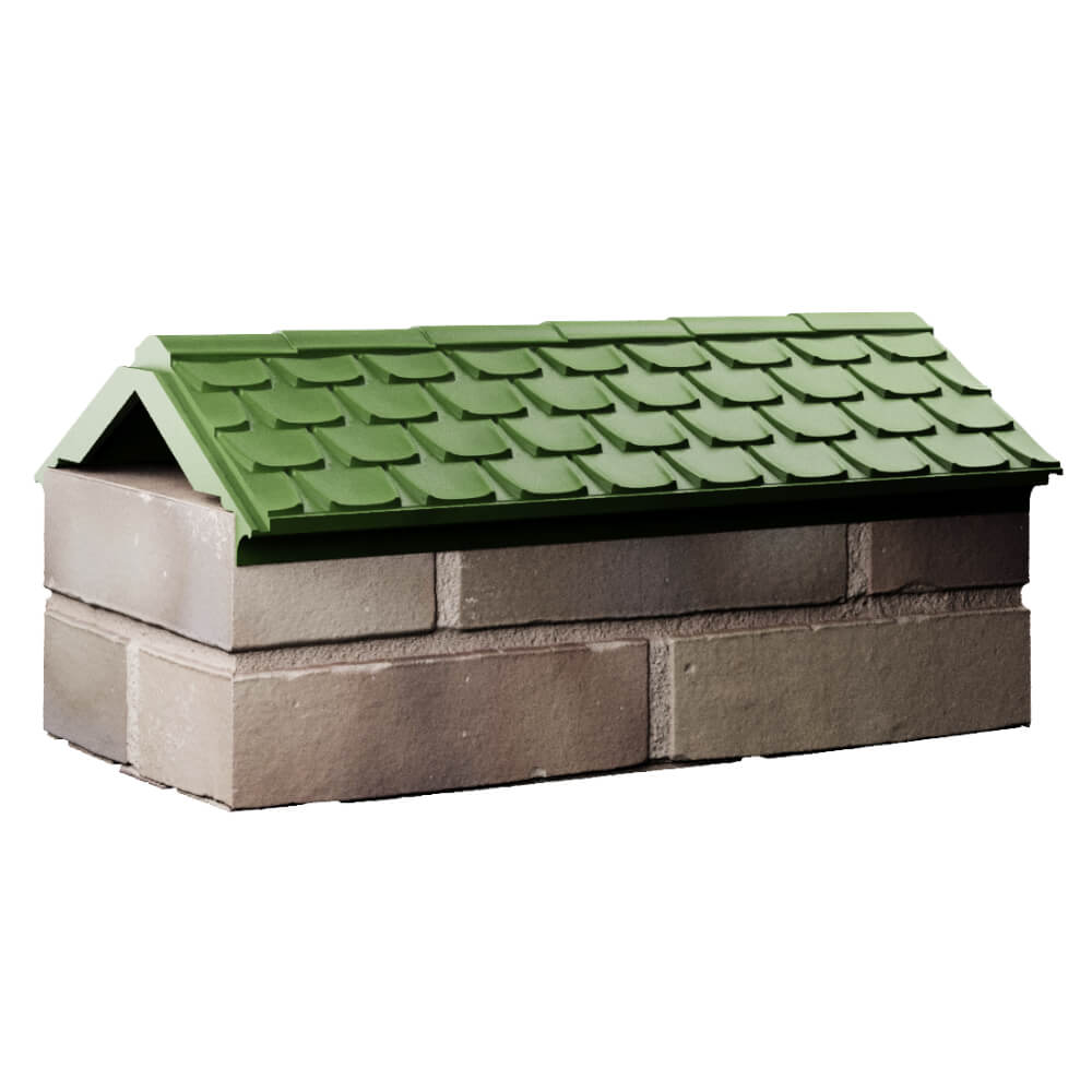 Парапет Zking Эльбрус Зеленый с посадкой на 1 кирпич (255мм) Оренбург фото