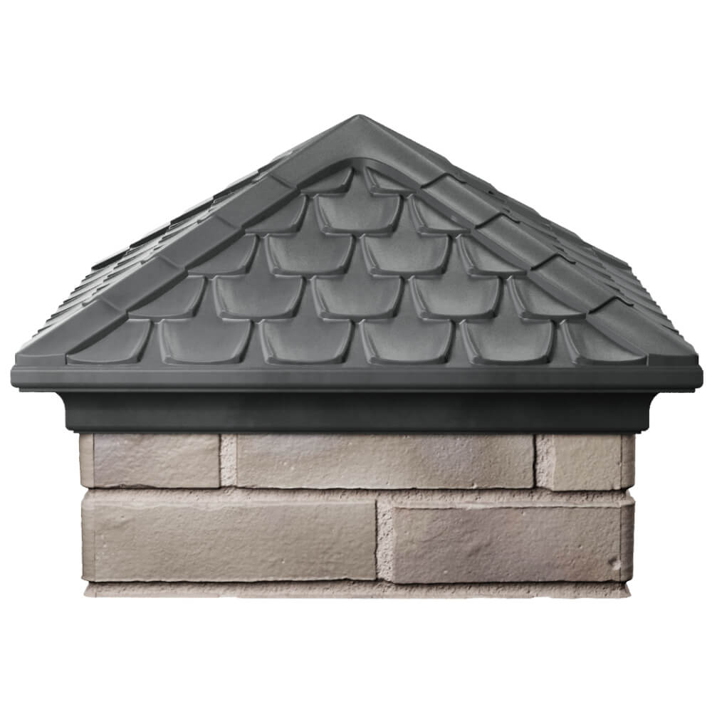 Колпак Zking Эльбрус Серый на столб 1.5х1.5 кирпича (385х385мм) Оренбург фото