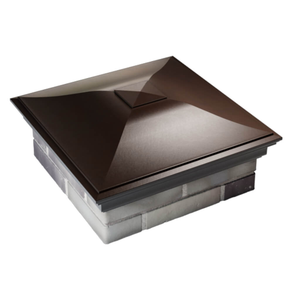 Колпак Zking Монблан Коричневый на столб 2х2 кирпича (515х515мм) Оренбург фото