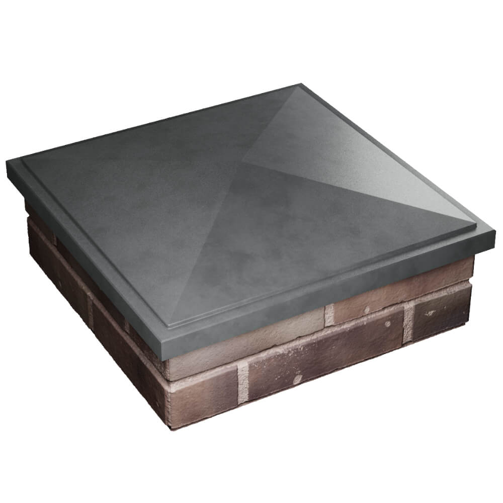 Колпак Zking БонаМоно Серый на столб 2х2 кирпича (515х515, 530х530мм) в Оренбурге фото