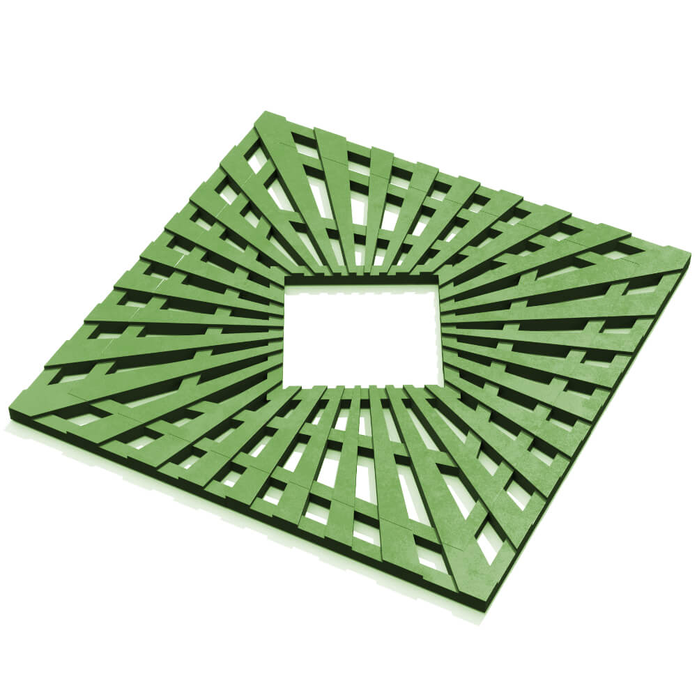 Приствольная решетка для дерева ZKING ATMOSPHERE 1.2х1.2м Зеленая в Оренбурге фото