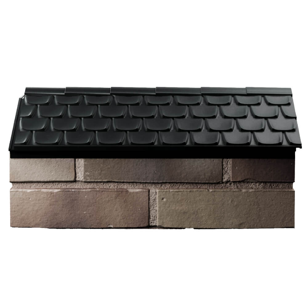 Парапет Zking Эльбрус Черный с посадкой на 1 кирпич (255мм) в Оренбурге фото