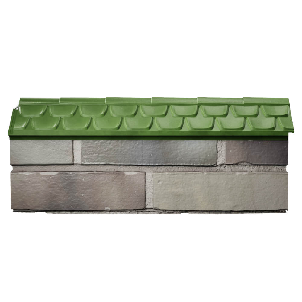 Парапет Zking Эльбрус Зеленый с посадкой на 0.5 кирпича (130мм) в Оренбурге фото